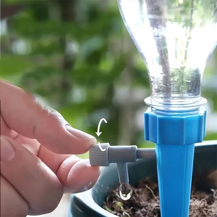 10pcs Automatic Drip Irrigation Spikes – Slow Release Control Switch for Plant Watering in Greenhouse & Garden