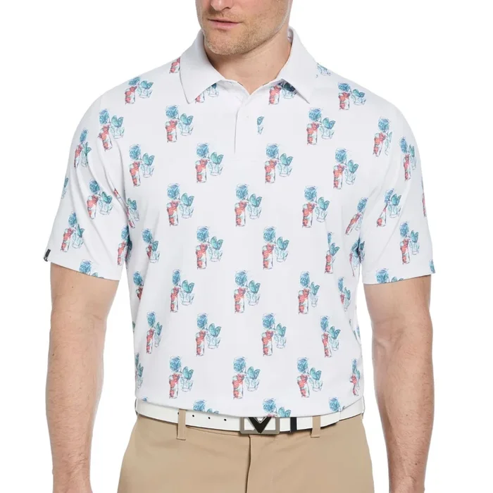 19th Hole Drink Print Polo