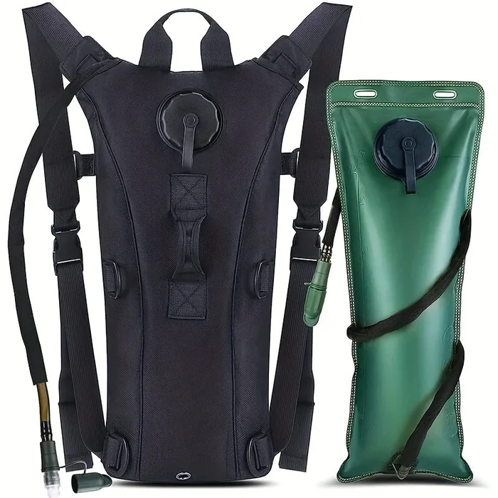 1pc Tactical Hydration Pack, Hydration Carrier Backpack, 3L Water Bladder Backpack, Military Tactical Hydration Backpack For Running Jogging Cycling Hiking Mountaineering