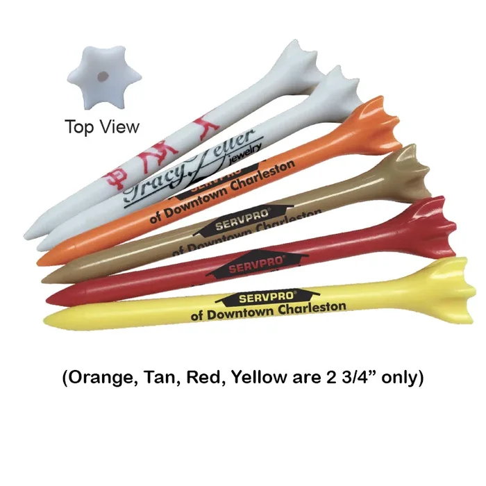 2 3/4” or 3 1/4″ Tree Saver Performance Personalized Golf Tees – 1 Ink Color