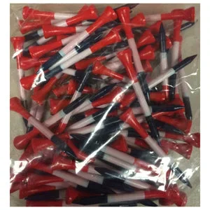 2 3/4” Patriotic Red White & Blue Wooden Golf Tees