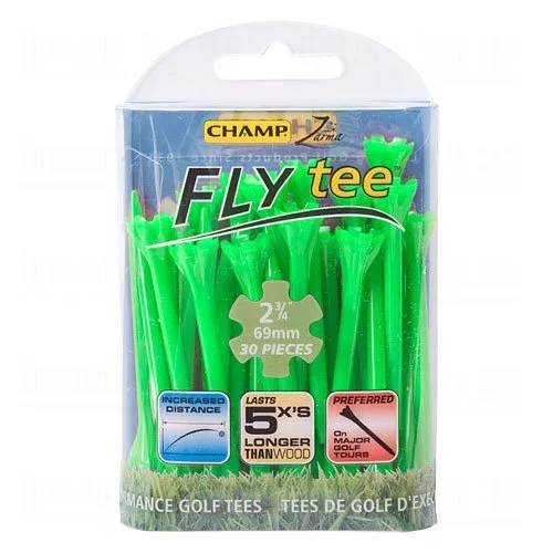 2 3/4″ Lime Green Champ Fly Tees -30 Pack