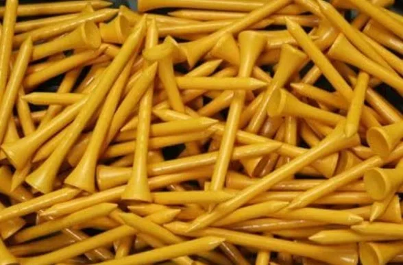 2 3/4″ Wood Tees (100 Pack) Dark Yellow