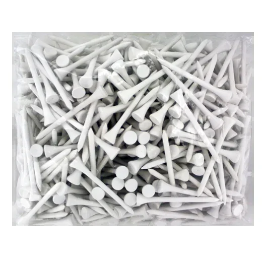 2 3/4 Wood Tees-500 Pack-White