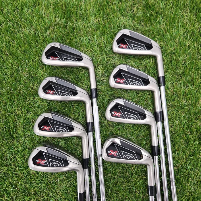 2011 CALLAWAY RAZR X TOUR IRON SET 3-PW STIFF TT DYNAGOLD S300 GOOD
