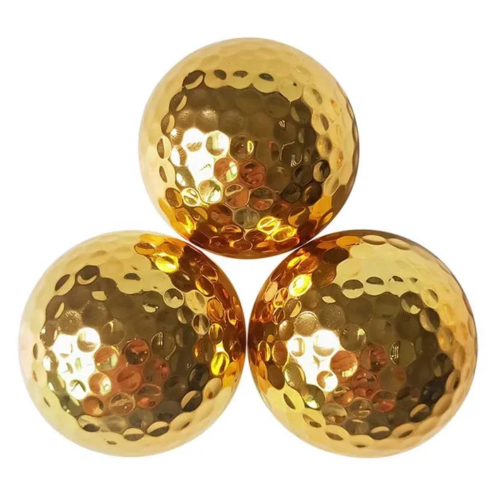 24K Gold Golf Balls (Pack of 6) – Luxurious Golf Gifts