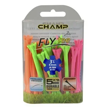 3 1/4″ Assorted Champ Fly Tees -25 Pack