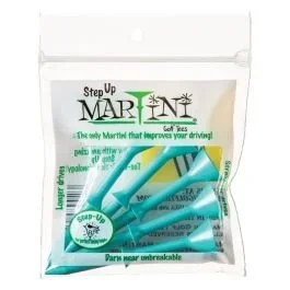 3 1/4″ Martini Step-Up Golf Tees 5 Pack – Aqua
