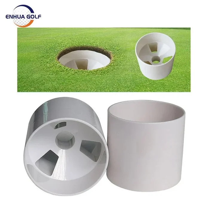 4” White Plastic Golf Hole Cup