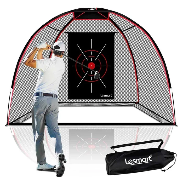 5 Ply-Knotless Upgraded 10′ x 7′ Golf Hitting Net | Lesmart