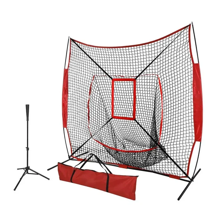 7’×7′ Baseball Softball Practice Net with Strike Zone