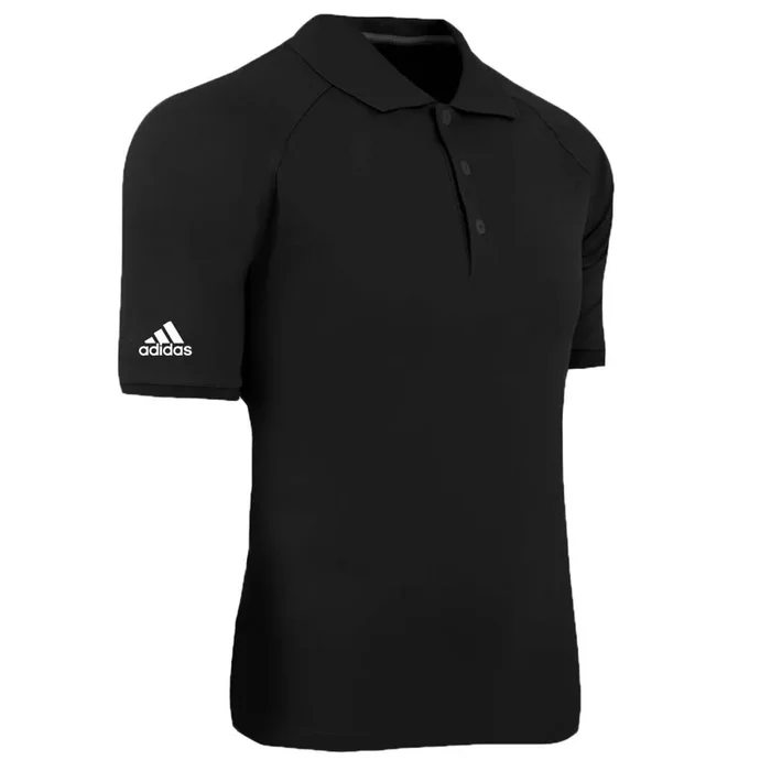 Adidas ClimaLite Blended Pique Polo Shirts Black White Men’s Size Small