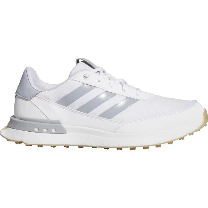 Adidas Men’s S2G Spikeless Golf Shoes 25 – White/Halo Silver/Gum4
