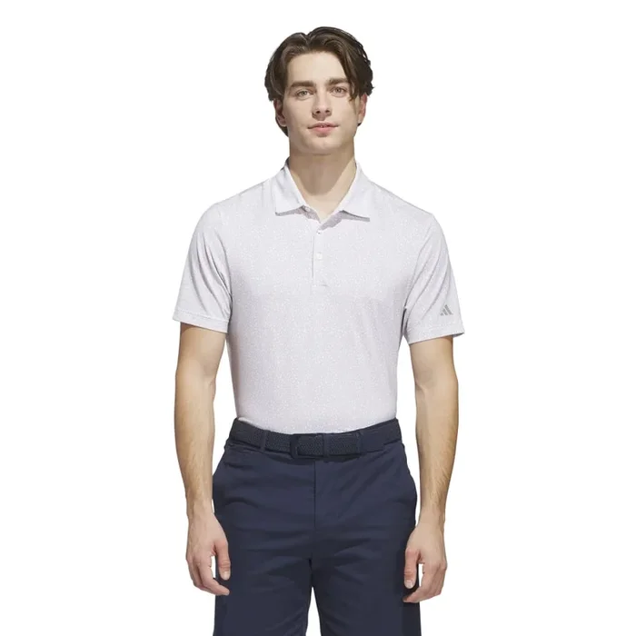 Adidas Men’s Ultimate Mini Bunker Polo 25 – White/Putty Beige