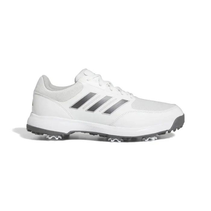 Adidas Mens 2023 Tech Response 3.0 Golf Shoe – White/Silver