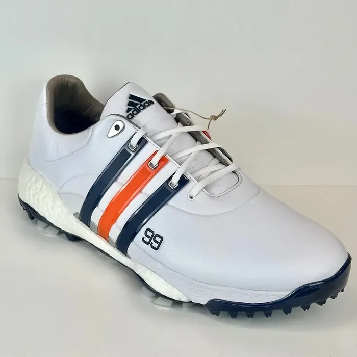 Adidas Tour360 DJ x Wayne Gretzky ‘99’ Edition 2022 Golf Shoes – WHT/BLU/ORG – Size 13