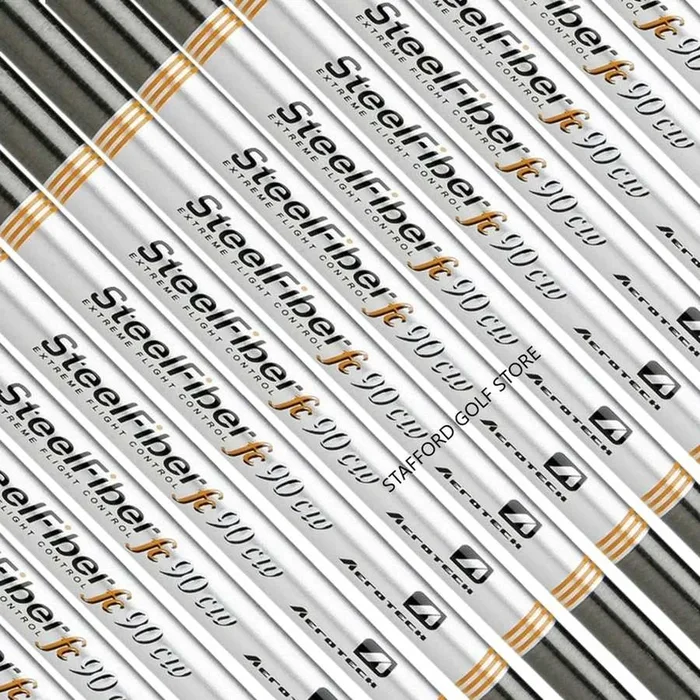 Aerotech SteelFiber FC90 CW Graphite Iron Shafts .355 Taper Tip Regular/Stiff Flex