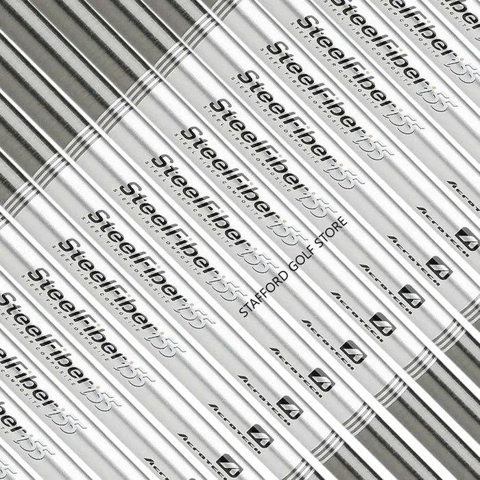 Aerotech SteelFiber i55 .370″ Parallel Tip Graphite Iron Shafts – Senior/Regular Flex