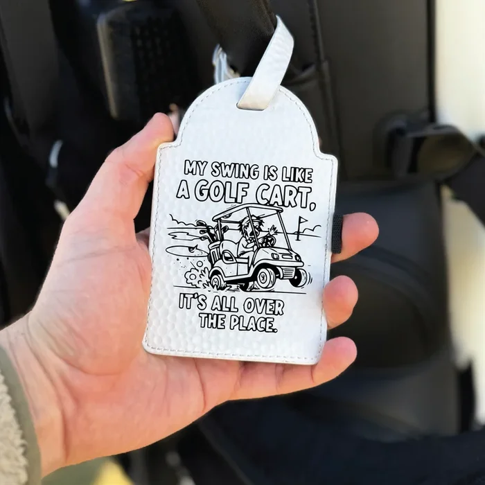 “All Over the Place” Golf Bag Tag