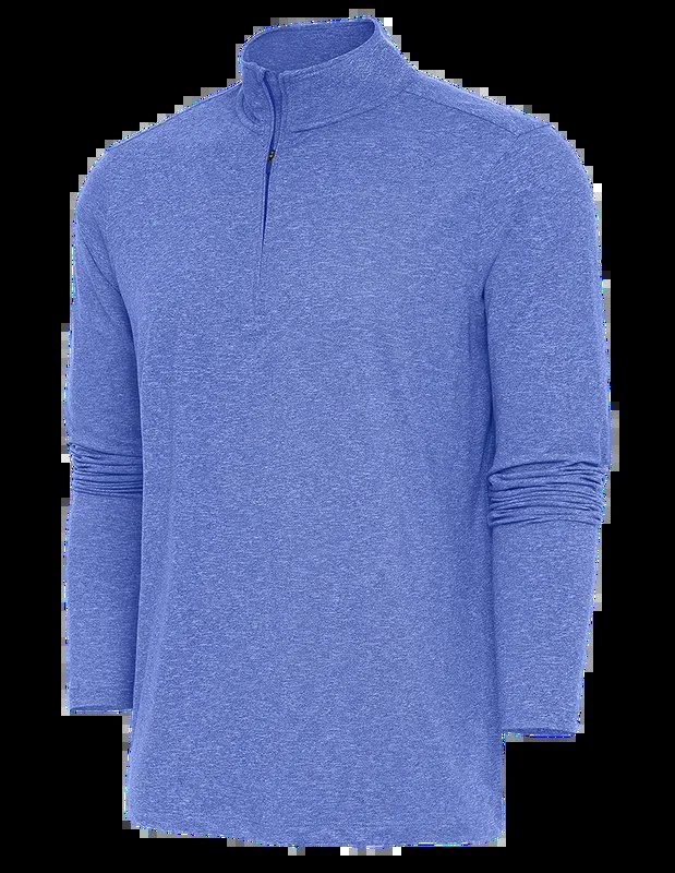 Antigua: Men’s Essentials 1/4 Zip Pullover – Dk Royal Heather Hunk 104958