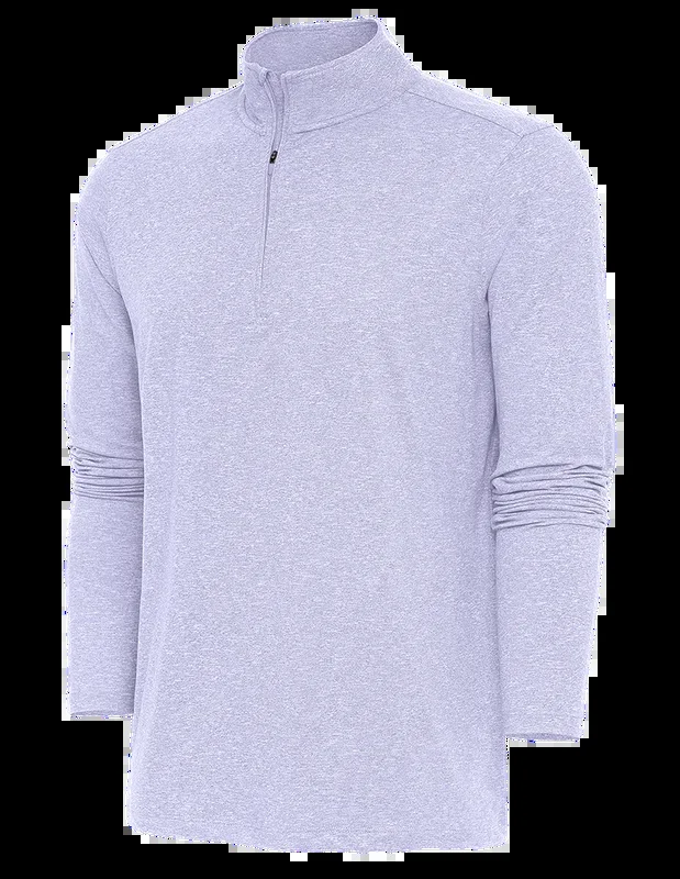 Antigua: Men’s Essentials 1/4 Zip Pullover – Pastel Lilac HTR Hunk 104958