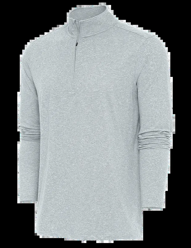 Antigua: Men’s Essentials 1/4 Zip Pullover – Skyscraper/Heather Hunk 104958