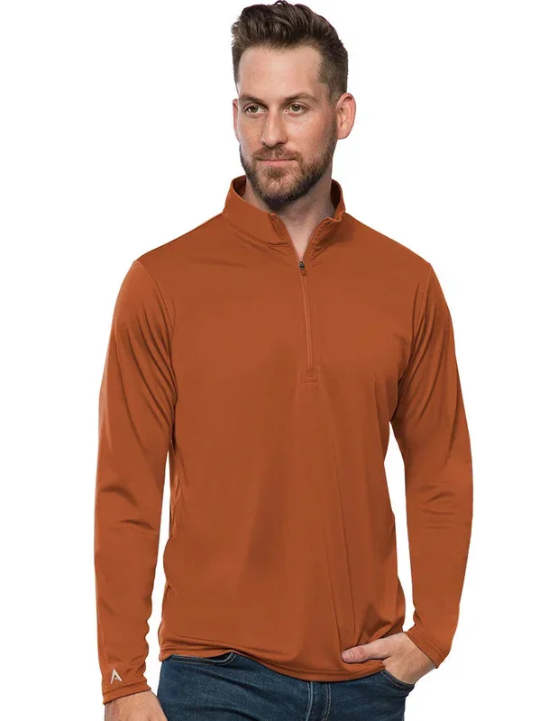 Antigua: Men’s Essentials 1/4 Zip Pullover – Tribute Burnt Orange 104644
