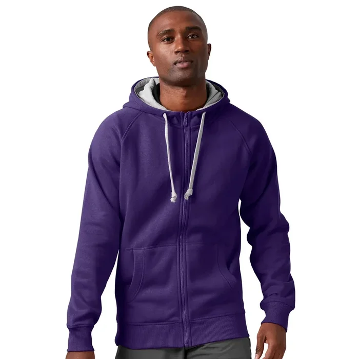 Antigua: Men’s Essentials Full Zip Jacket – Victory Dark Purple 101183