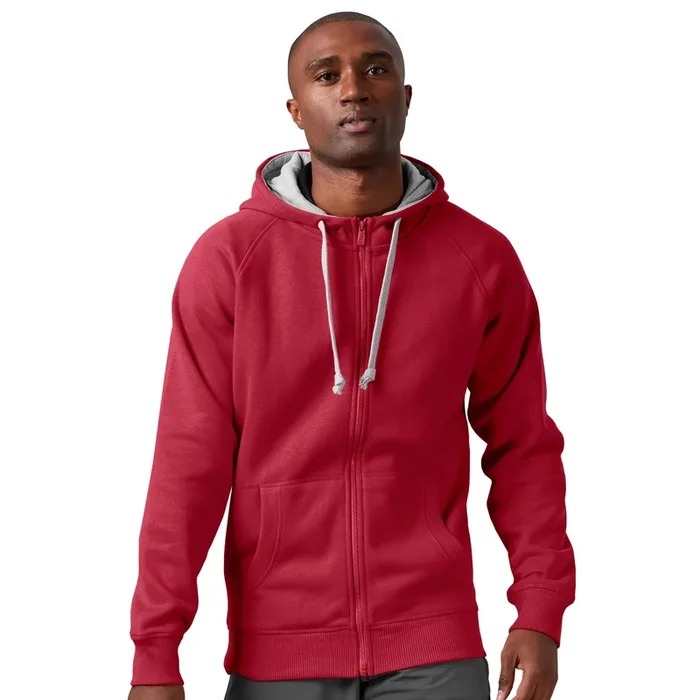 Antigua: Men’s Essentials Full Zip Jacket – Victory Dark Red 101183
