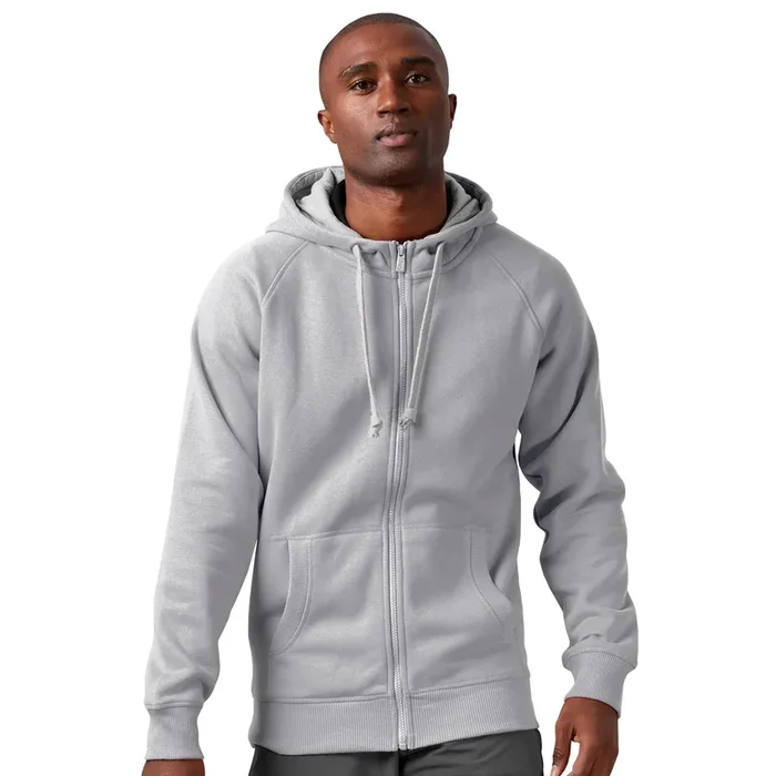 Antigua: Men’s Essentials Full Zip Jacket – Victory Grey Heather 101183