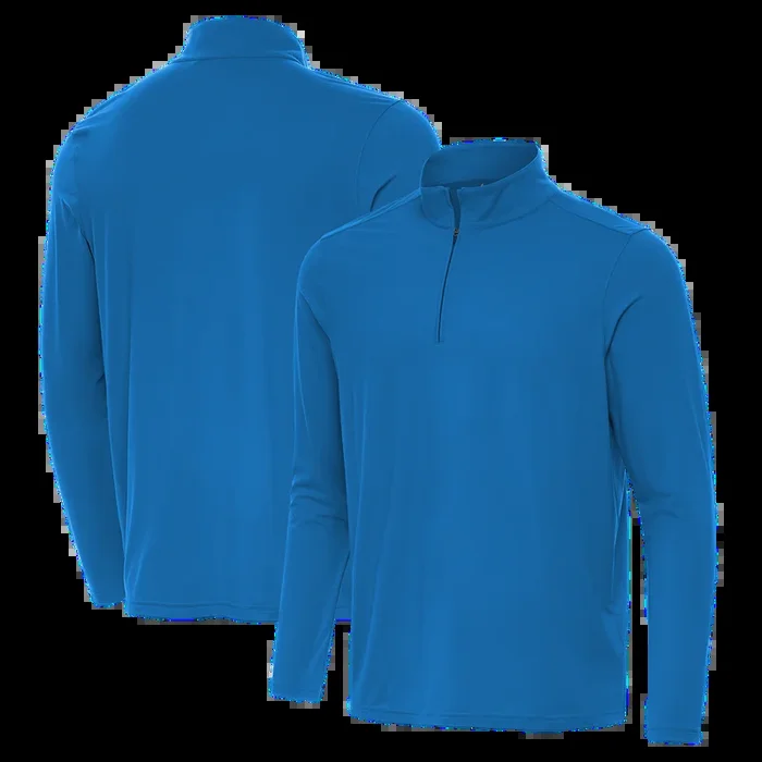 Antigua: Men’s Essentials Intent 1/4 Zip Pullover – Bright Blue 105640