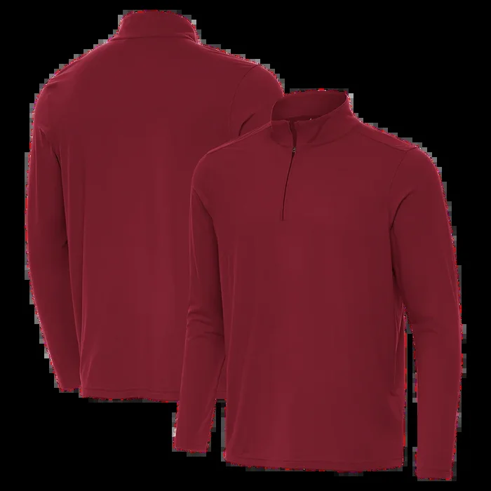 Antigua: Men’s Essentials Intent 1/4 Zip Pullover – Cardinal Red 105640