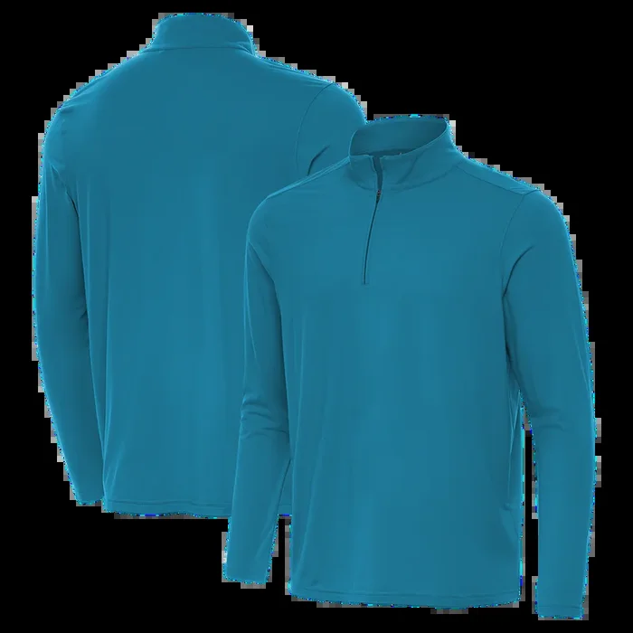 Antigua: Men’s Essentials Intent 1/4 Zip Pullover – Teal 105640