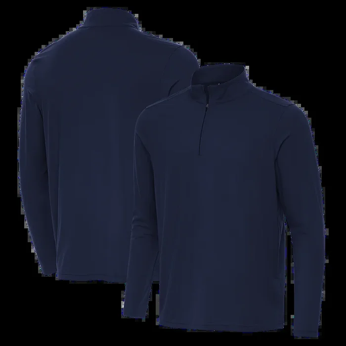 Antigua: Men’s Essentials Intent 1/4 Zip Pullover -Navy 105640