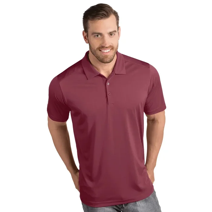 Antigua: Men’s Essentials Polo – Tribute Cabernet 104197