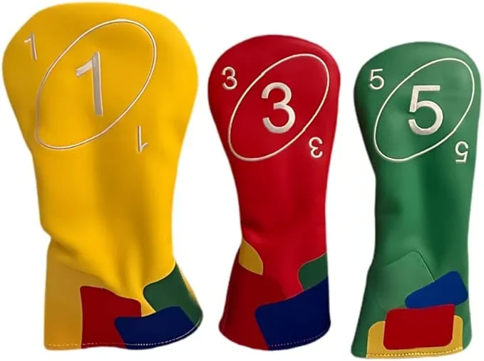 Apothos Driver and Fairway Woods 3 and 5 Card Game Headcover