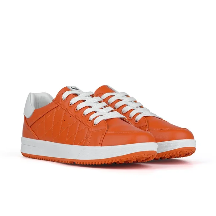 Ask Echo G2 Men’s Professional Leather Golf Shoes / Orange