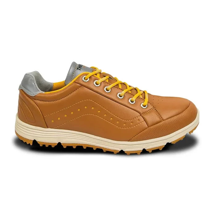 Ask Echo G718 Men’s Breathable Spikeless Golf Shoes / Brown