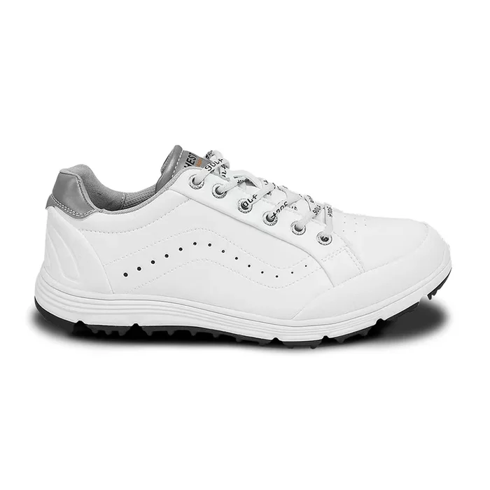 Ask Echo G718 Men’s Breathable Spikeless Golf Shoes / White