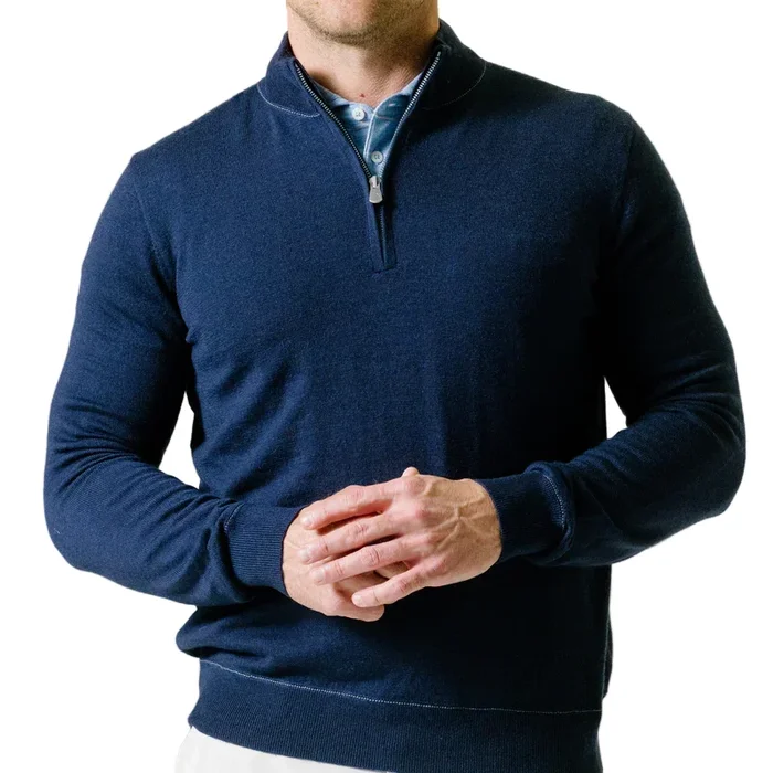 B.Draddy: Men’s Quarter Zip Sweater – Coop