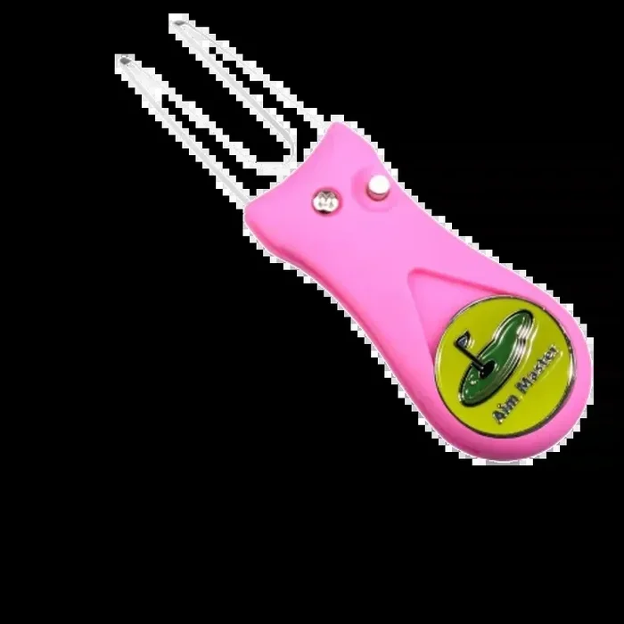Ball Mark Divot Repair Tool (Hot Pink) by Aim Master Golf