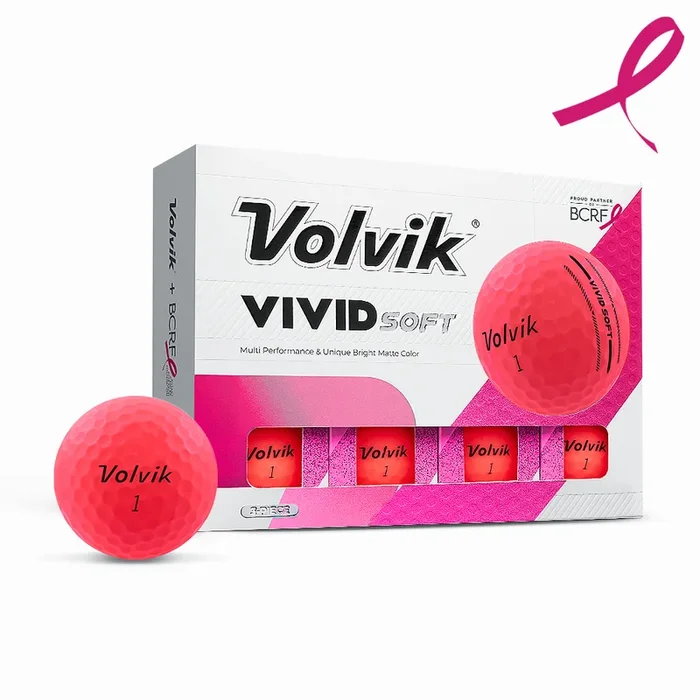 BCRF Vivid Soft Pink Golf Balls