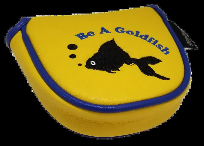 Be A Goldfish Embroidered Putter Cover – Mallet by ReadyGOLF