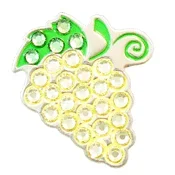 BELLA Swarovski Crystal Ball Marker & Hat Clip – GRAPES – White