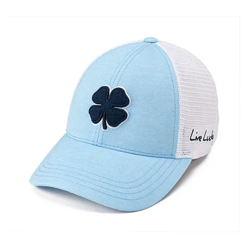 Black Clover: Premium Hat – Perfect Luck 17 (Sky Blue with Navy Clover)