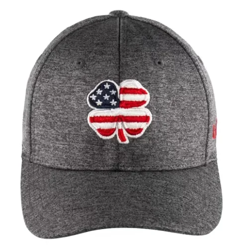 Black Clover: USA Flag Heather Hat (Heather with USA Clover)
