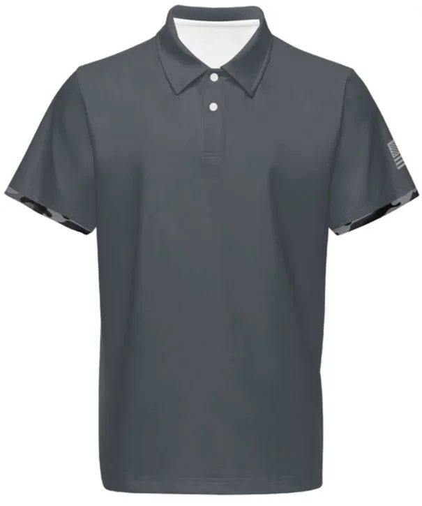 Black Square Golf Armory Men’s Classic Fit Stretch Polo Shirt