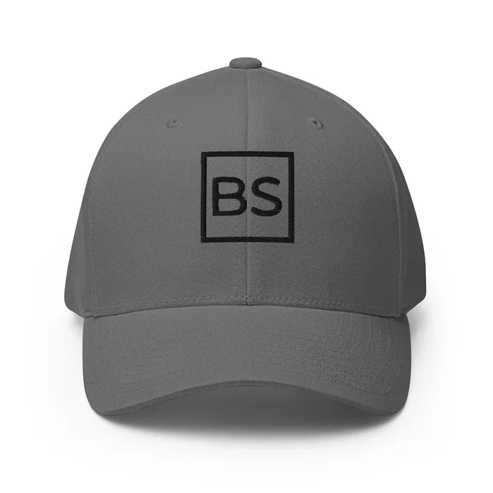 Black Square Golf Logo Flexfit Hat