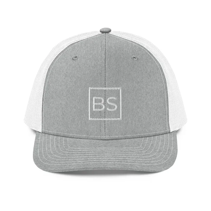 Black Square Golf Logo Trucker Cap