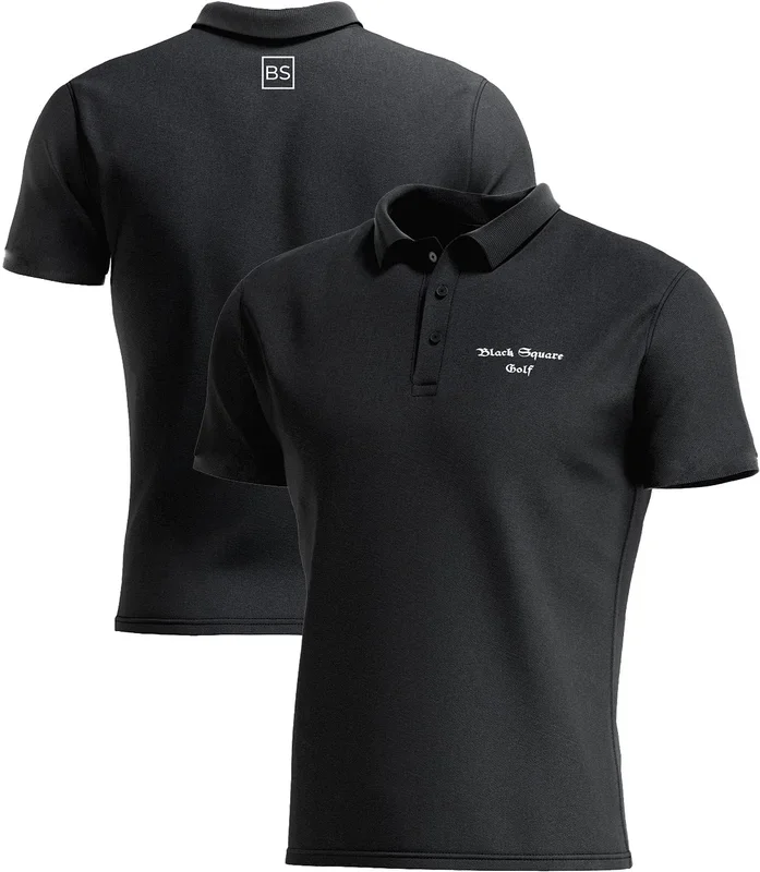 Black Square Golf Men’s Sport Golf Polo